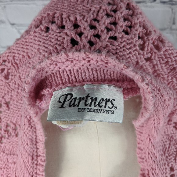 PARTNERS BY MERVYN'S Women's Oversized Vintage Knit Top Made in USA - Picture 7 of 8